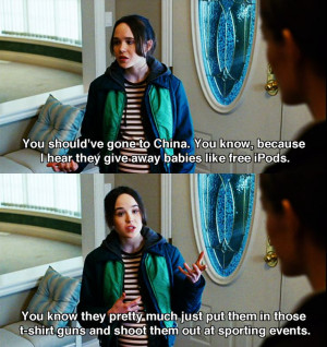 ... line about China :D Juno (2007) Movie Quotes #juno2007 #moviequotes