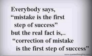 Nice success quotes thoughts mistakes correction best great