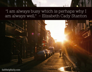 Quote About Being Busy