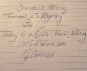 alice morse earle # quotes # today is a gift # yesterday is history ...