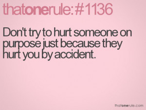 Hurting people hurt people.