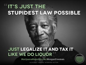 Morgan Freeman Supports Legalizing Marijuana