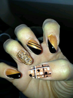 Jeannie Mai Nails: Nails Gold, Jeannie Mai Nails, Nails Designs