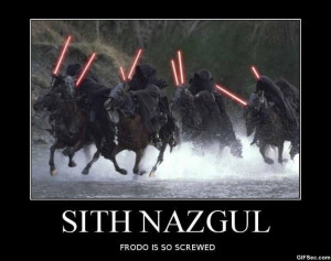 Sith Nazgul vs. Frodo - Funny Pictures, MEME and Funny GIF from GIFSec ...