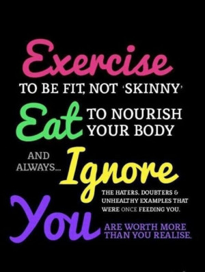 Words to live healthy by