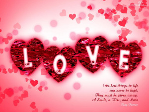 Love wallpaper quotes design