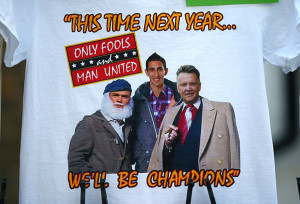 Only Fools and Manchester United’ T-shirts sold outside White Hart ...
