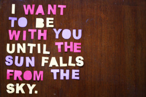 cute, pink, purple, quote, sky, wnt