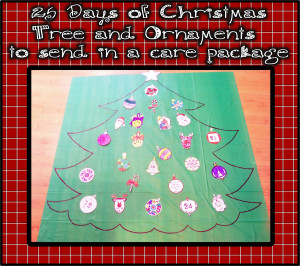 25 Days of Christmas Service Project to Send in a Care Package