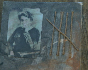 Feminist art Emma Goldman Quote Col lage Desk Art Wall art Mixed Media ...