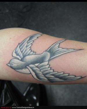 Small Bird Tattoos with Quotes