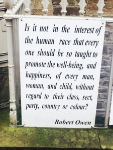 Robert Owen's quotes at New Lanark