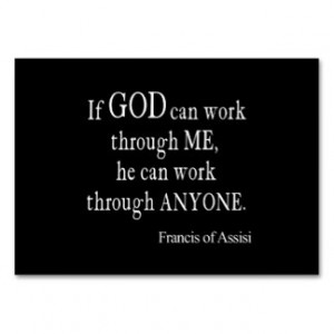 ... St. Francis of Assisi God Religious Quote Business Card Templates