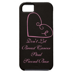 Pink Ribbon Heart and Quote iphone 5 case