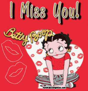 Adorable betty boop misses you