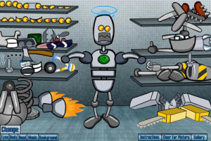 build a robot online game