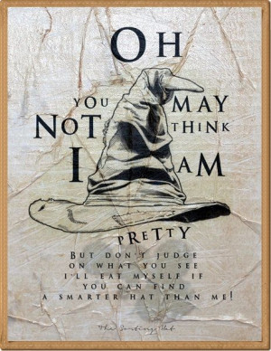 HANDMADE VINTAGE POSTERS Harry Potter Sorting Hat Song by POTAPOTA, £ ...