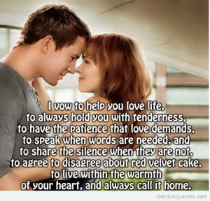 Loving life quote from a movie
