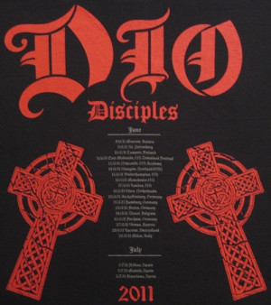 Dio Disciples 2011 European Dateback T-Shirt
