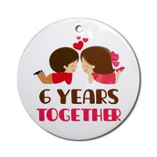 Years Together Anniversary Ornament (Round) for