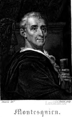 Montesquieu, fully Charles-Louis de Secondat, Baron de La Brède et de ...