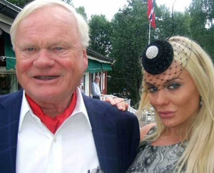John Fredriksen with daughter Katherine.