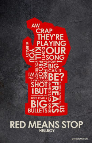 HellBoy Quote Poster www.outnerdme.com