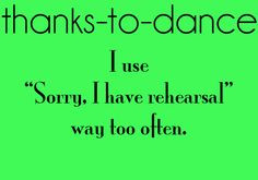 Thanks to dance