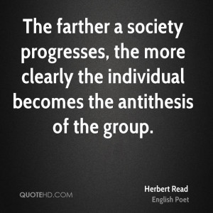 Herbert Read Society Quotes