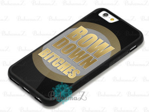 Bow Down Quote Gold iPhone 6 Case Cover