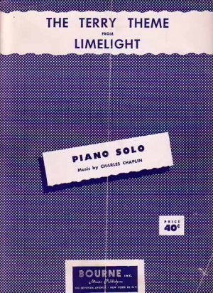 The Terry Theme from Limelight 1953 Sheet Music