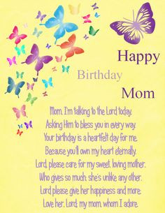... Mom by Karen Cook Happy Birthdays, Happi Birthday, Happy Birthday Mom