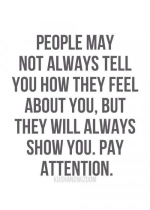 Actions speak loudly