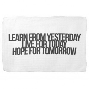 Inspirational and motivational quotes hand towels