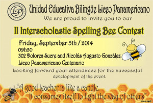 Spelling Bee Invitations