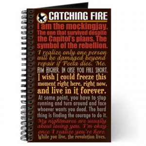 ... catching fire journals spiral notebooks catching fire quotes journal
