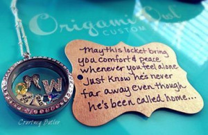 Origami Owl Locket. Love the quote.