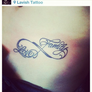 family infinity tattoo designs