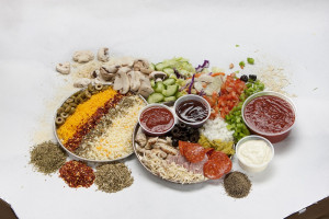 Pizza Slice With Fresh Ingredients