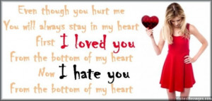 hate you quote from a sad girl to a guy