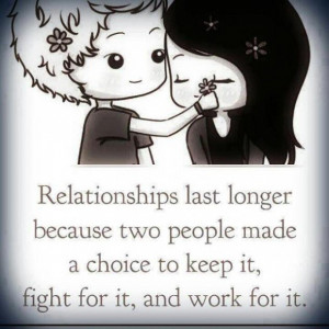Daily quotes relationships last longer because two people made a ...