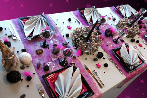 table purple colorful christmas tabletop purple christmas linen purple ...