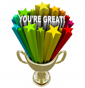 ... , symbolizing praise, recognition or commendation for a job well done