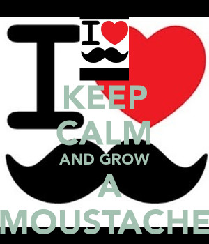 Keep Calm And Grow Mustache