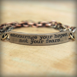 2pc Indie Inspirational Quote Interchangeable Bracelet ... 