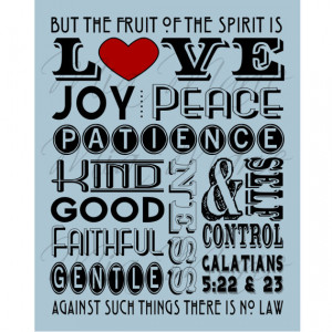 Fruit of the Spirit - Love, Joy, Peace, Scripture Art, Galatians 5 ...