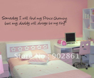 ... My King girl's room Vinyl Wall Saying Quote Decals(China (Mainland