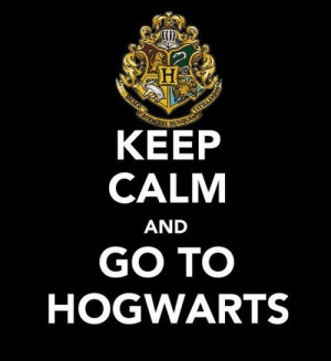 calm, hogwarts, keep calm, quote