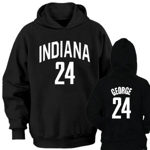 NBA Indiana Pacers Paul George #24 logo new style hoodie sweatshirt