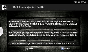 SMS Status Quotes for FB - screenshot